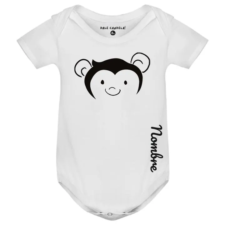 Dale Candela | Body Corto Personalizado Blanco Mono Frontal 1