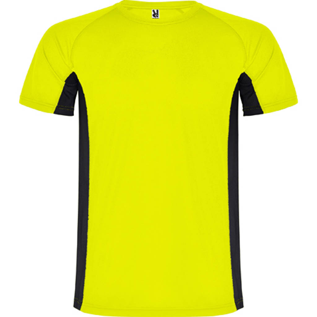 Dale Candela | Camiseta Tecnica Shangai Infantil Amarillo Negro Frontal