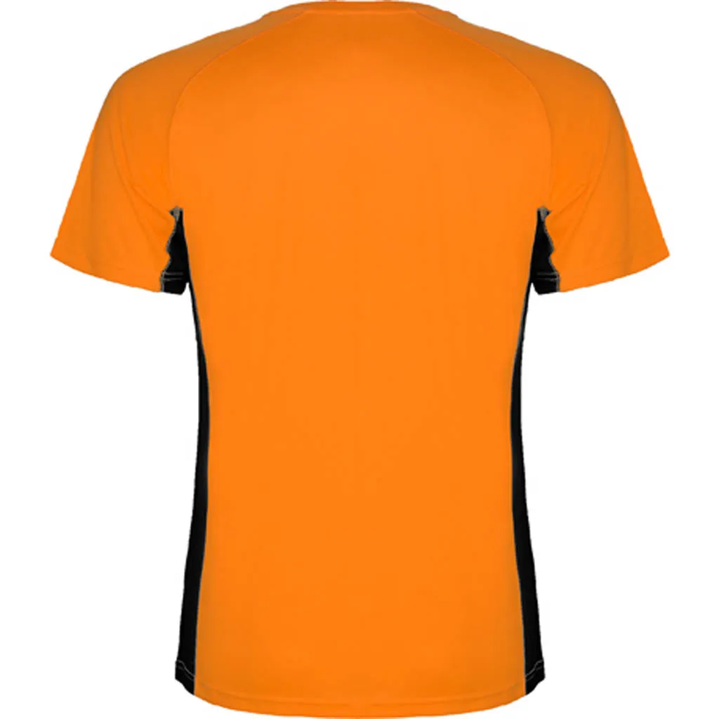 Dale Candela | Camiseta Tecnica Shangai Infantil Naranja Negro Tras