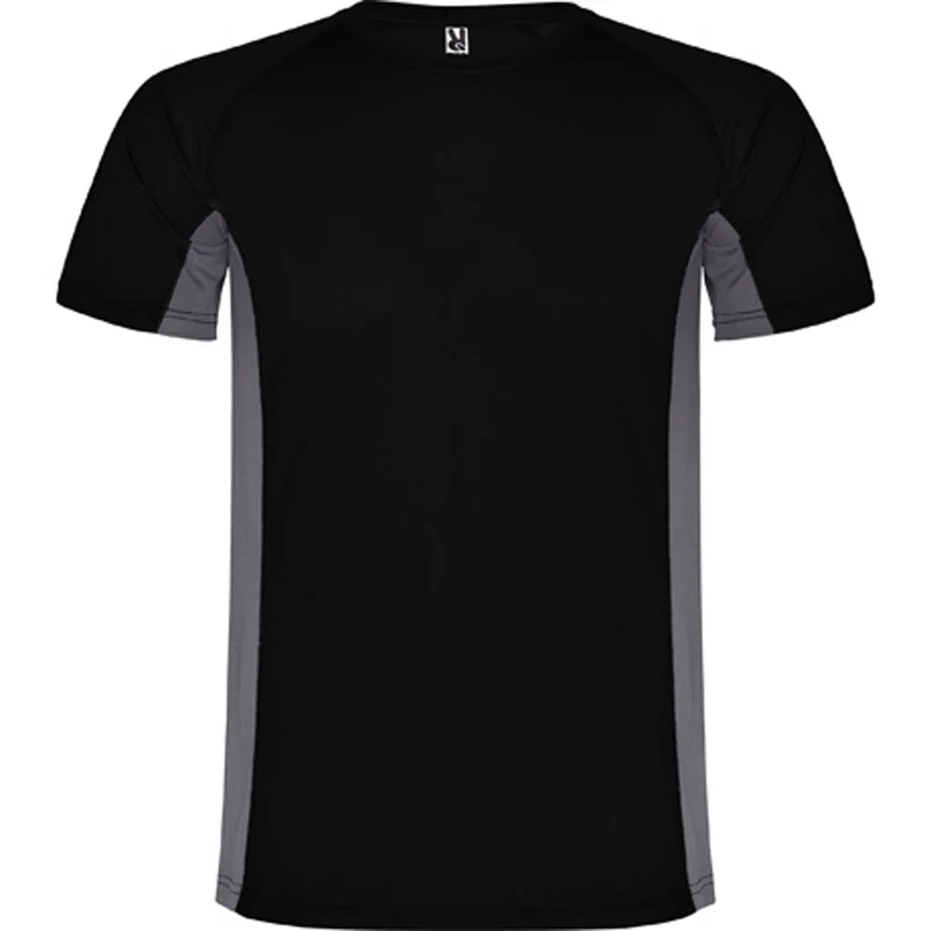 Dale Candela | Camiseta Tecnica Shangai Infantil Negro Plomo Frontal