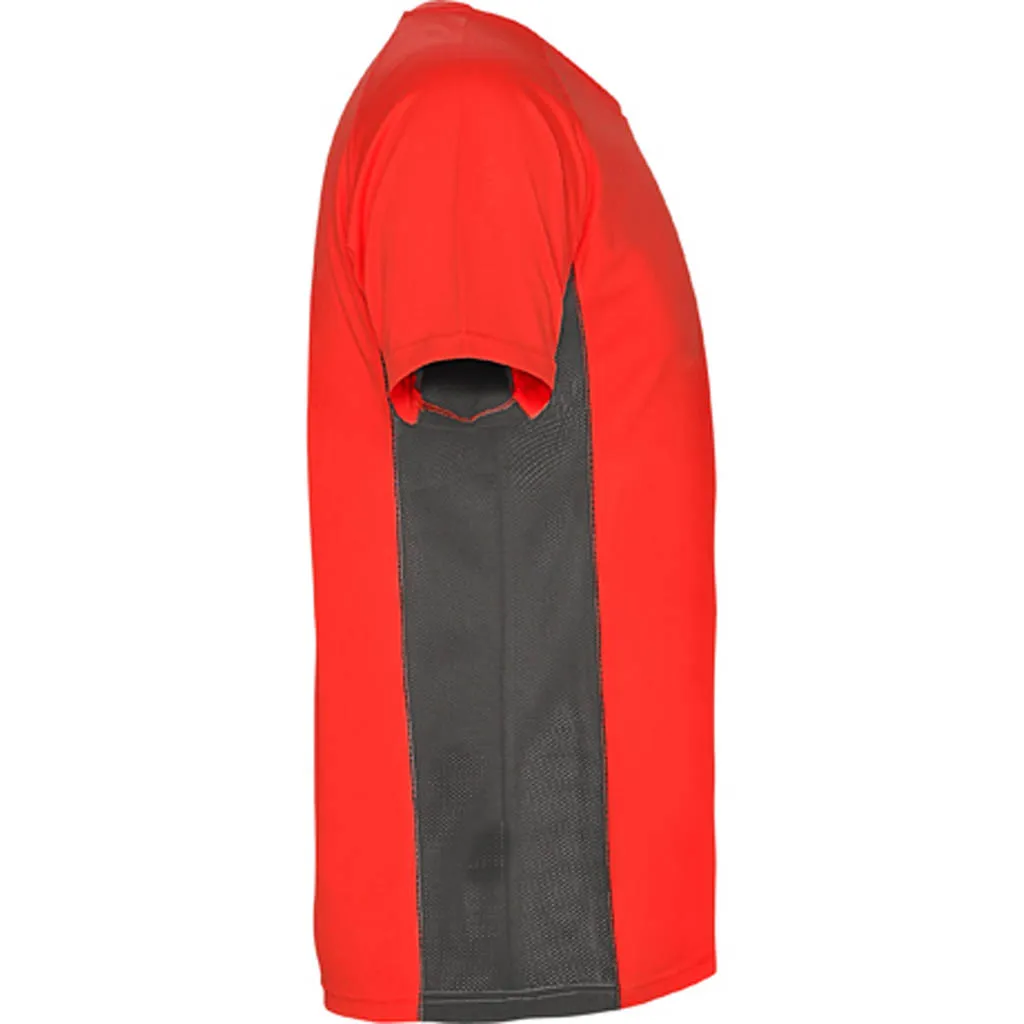 Dale Candela | Camiseta Tecnica Shangai Infantil Rojo Plomo Lateral
