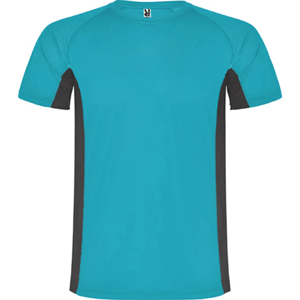 Dale Candela | Camiseta Tecnica Shangai Infantil Turquesa Plomo Frontal