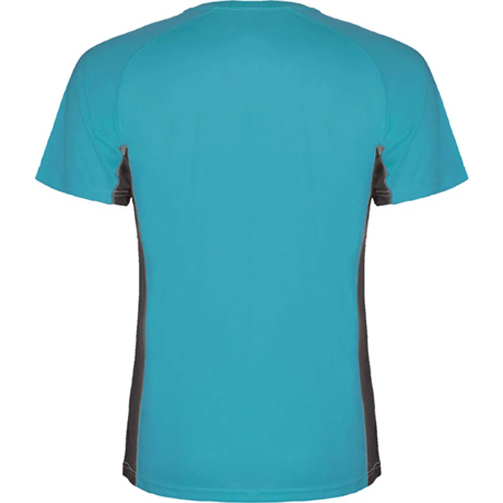 Dale Candela | Camiseta Tecnica Shangai Infantil Turquesa Plomo Tras
