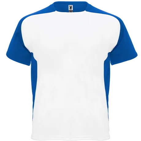 Dale Candela | Camiseta Tecnica Bugatti Infantil Blanco Azul Frontal
