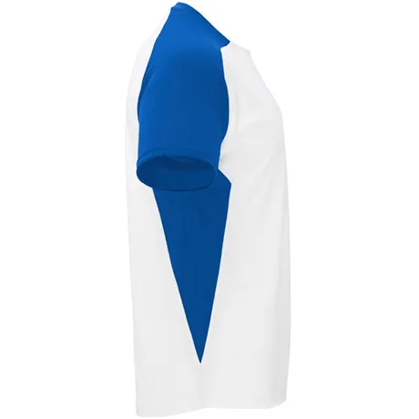Dale Candela | Camiseta Tecnica Bugatti Infantil Blanco Azul Lateral