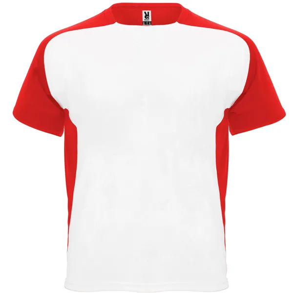 Dale Candela | Camiseta Tecnica Bugatti Infantil Blanco Rojo Frontal