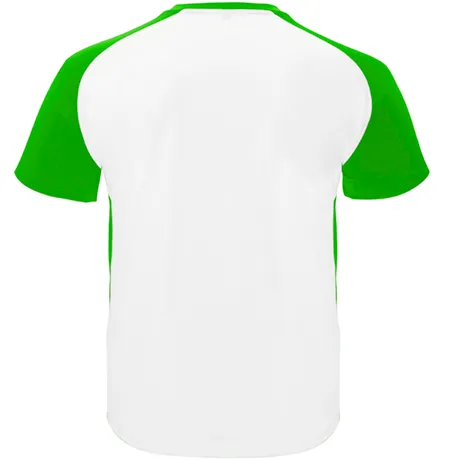 Dale Candela | Camiseta Tecnica Bugatti Infantil Blanco Verde Tras