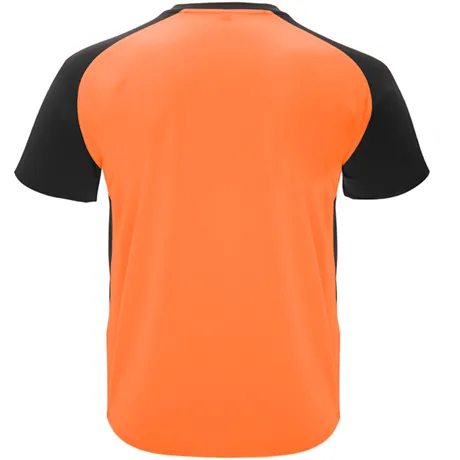 Dale Candela | Camiseta Tecnica Bugatti Infantil Naranja Negro Tras