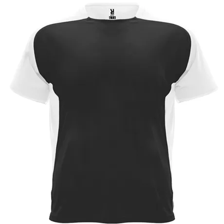 Dale Candela | Camiseta Tecnica Bugatti Infantil Negro Blanco Frontal