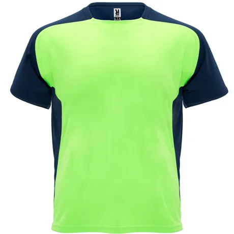 Dale Candela | Camiseta Tecnica Bugatti Infantil Verde Marino Frontal