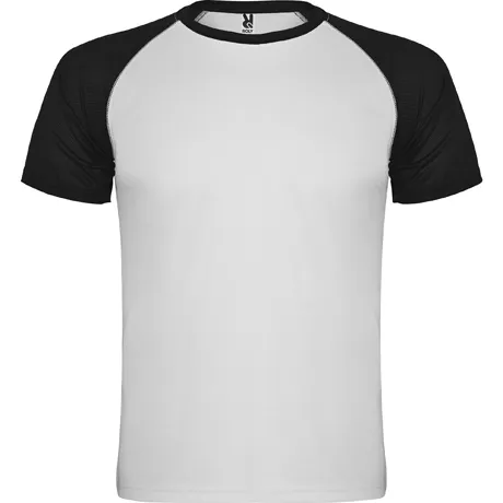 Dale Candela | Camiseta Tecnica Indianapolis Infantil Blanco Negro Frontal