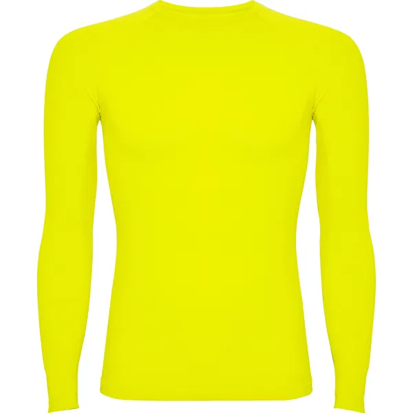 Dale Candela | Camiseta Termica Prime Infantil Amarillo Fluor Frontal