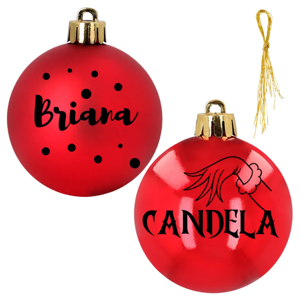 Dale Candela | Bola Navidad Personalizada Nombre