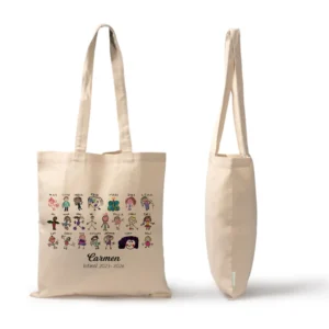 Bolso personalizado con dibujos de la clase