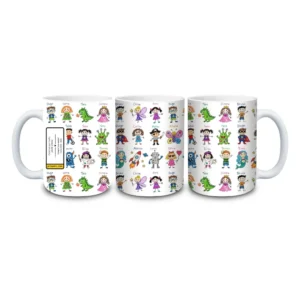 Taza personalizada con dibujos de la clase