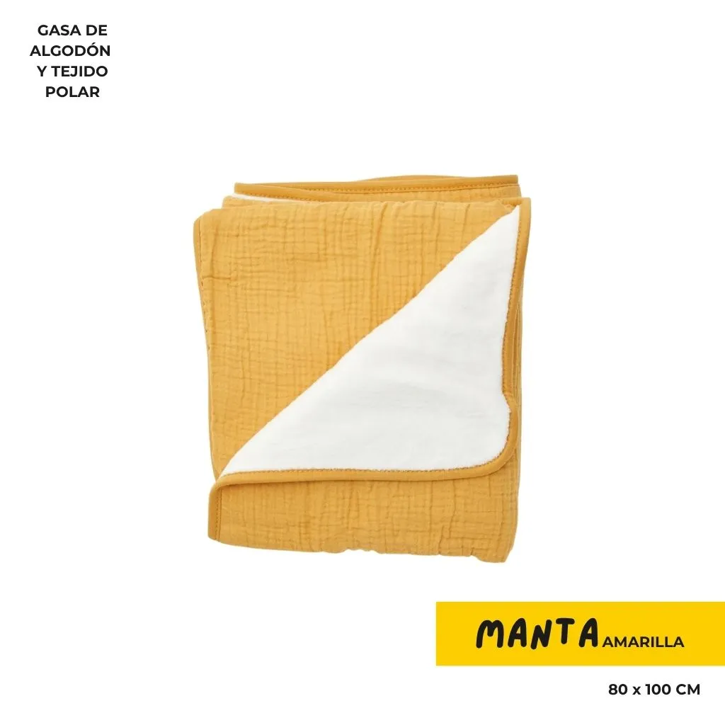 Dale Candela | Pack Personalizado Bebe Manta Amarillo