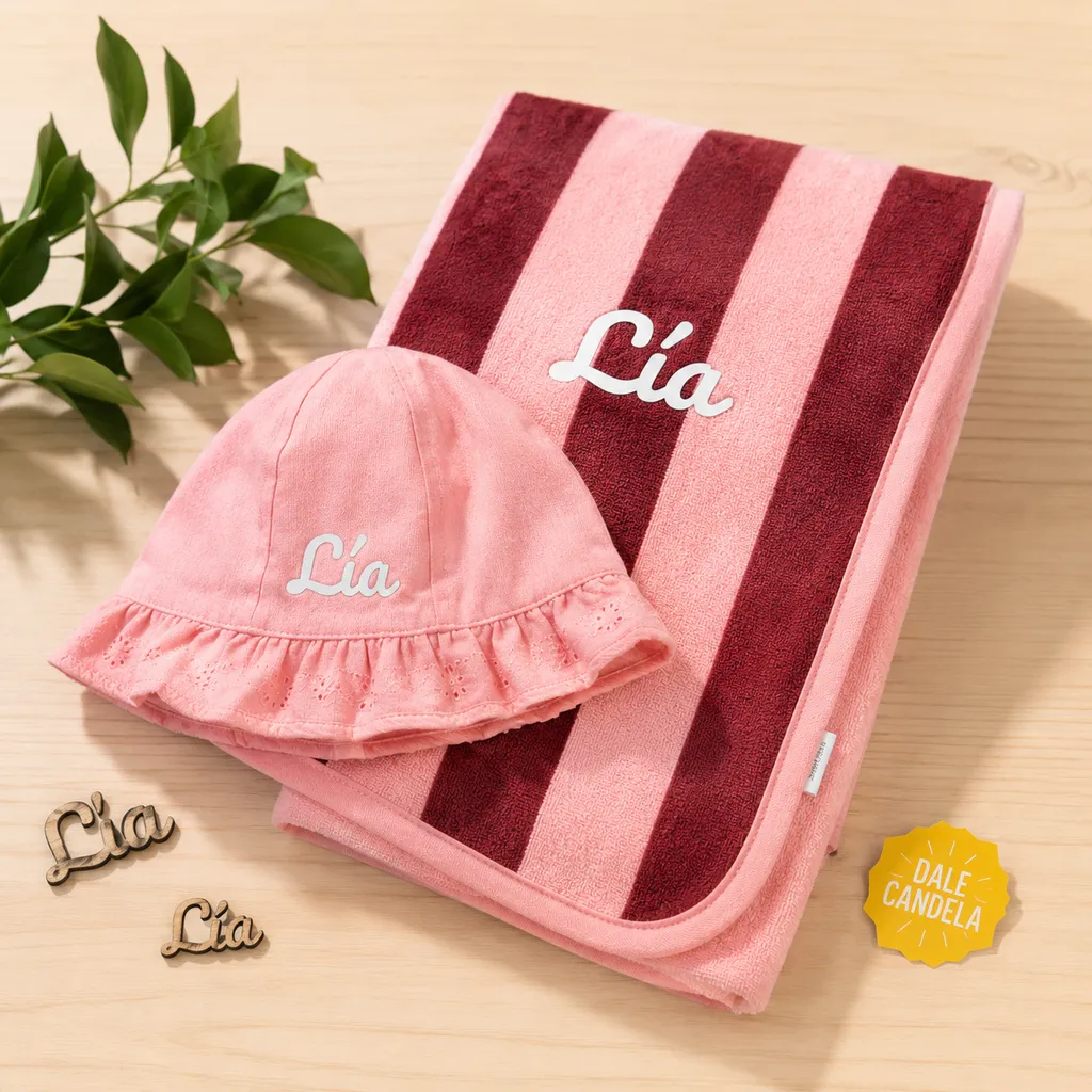 Dale Candela | Pack Personalizado Bebe Mono Toalla Gorro