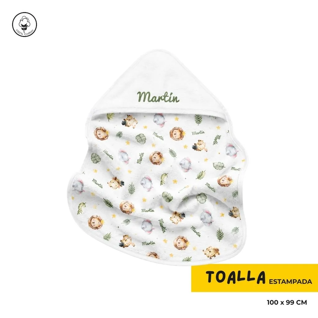 Dale Candela | Pack Personalizado Bebe Toalla Estampada
