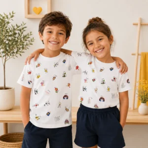 Camiseta personalizada con dibujos de la clase